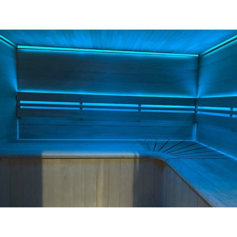 Traditionelle Sauna 4 Personen 175 x 200 cm