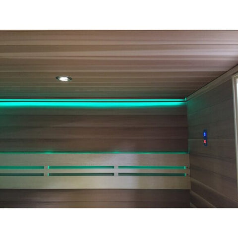 Traditionelle Sauna 4 Personen 175 x 200 cm