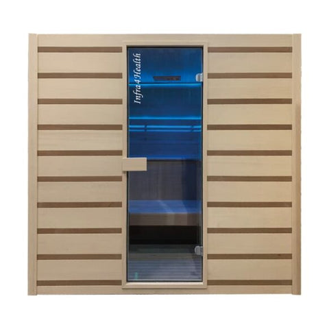 Traditionelle Sauna 4 Personen 175 x 200 cm