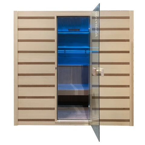 Traditionelle Sauna 4 Personen 175 x 200 cm