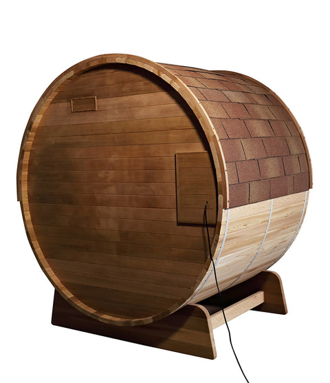 Infrarot Fass Sauna Cedar Holz Rustikal